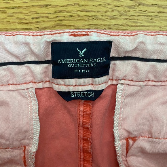 American Eagle Outfitters Shorts Women’s Sz 6 Pink /Salmon Stretch Midi Pockets - Picture 2 of 10